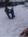 Zabawy na śniegu w ogrodzie przedszkolnym, foto nr 6, 